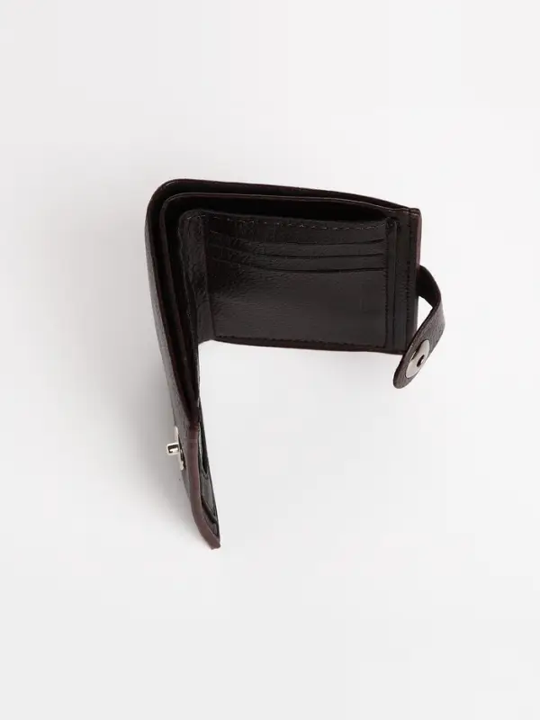 Портмоне мужское, на магните, коричневое