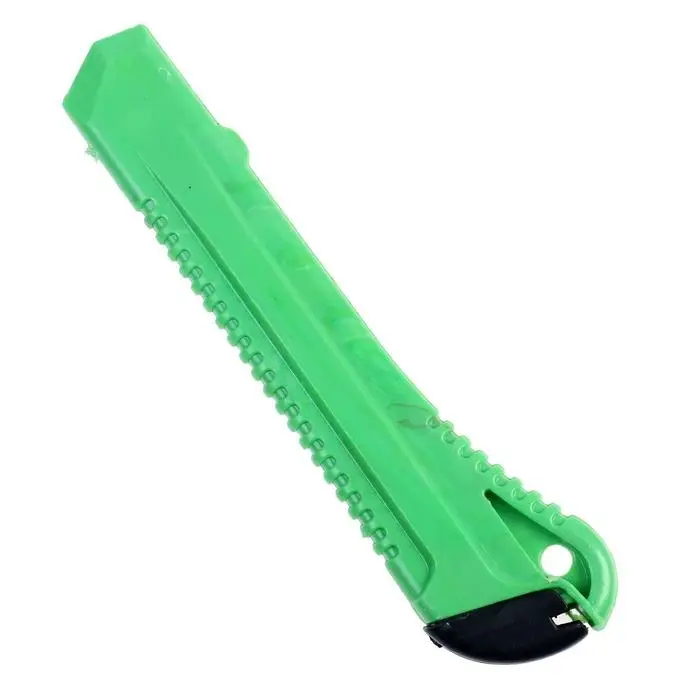 Нож канцелярский, лезвие 18 мм, корпус пластик, фиксатор, блистер, МИКС Нож канцелярский, лезвие 18 мм, корпус пластик, фиксатор, блистер, МИКС