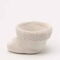 Подсвечник на 1 свечу &laquo;Колпак новогодний&raquo;, неокрашенный, 5&times;9&times;7 см, белый