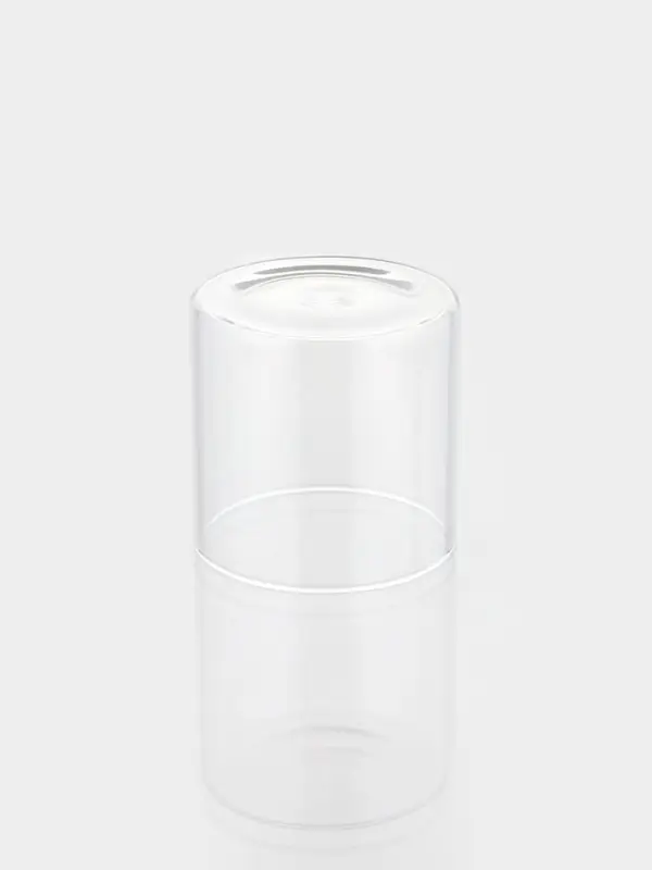 Сахарница Bella Tenero &laquo;Эко&raquo;, 300 мл, 8&times;8&times;8.5 см, с бамбуковой крышкой и ложкой, стекло, прозрачная