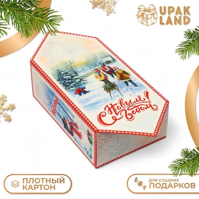 Новый год. Подарочная коробка - конфета новогодняя складная «Снеговик», 18 х 28 х 10 см. Новый год. Подарочная коробка - конфета новогодняя складная «Снеговик», 18 х 28 х 10 см.