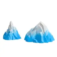 Набор декора для аквариума &laquo;Скалы&raquo;, 6 см и 10 см, голубой