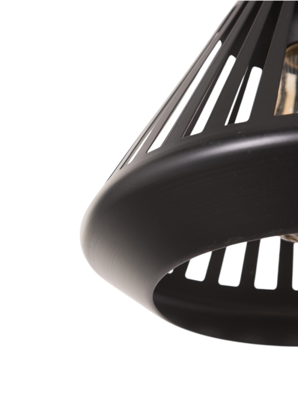 Светильник Светильник "Тень" 1х40Вт Е27 черный 20х20х19(+100)см