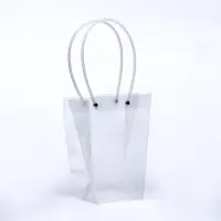 Сумка для цветов прозрачная влагостойкая, 17.5&times;10-10&times;10-20 см