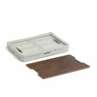 Стол - корзина maclay 2 в 1, складная, 15 л, 33&times;22&times;17/4.5 см, светло-серая