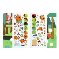 Книжка с наклейками "Три кота. В путешествии", Веселые наклейки. 8 стр.