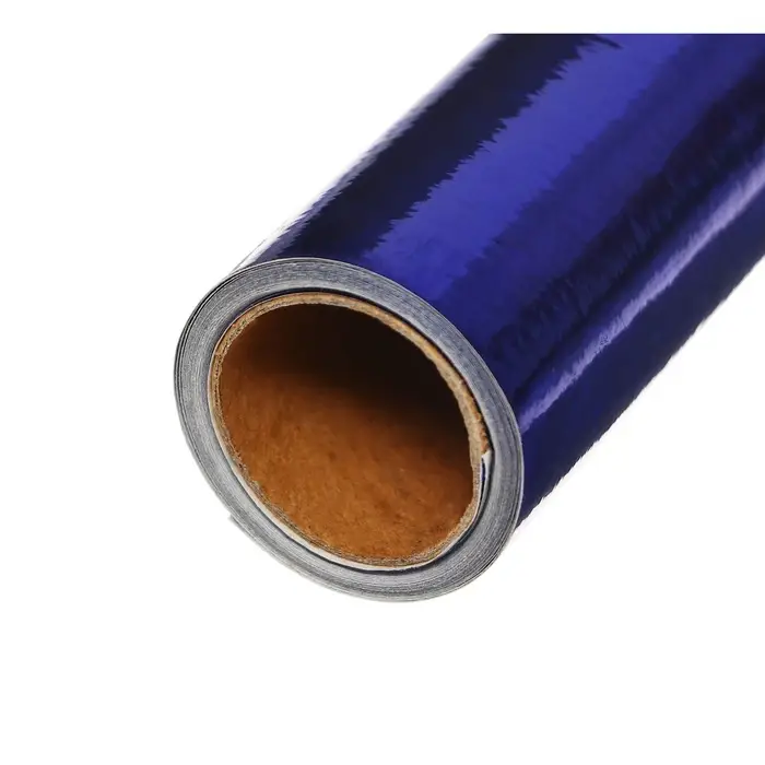 Плёнка самоклеящаяся, голография, синяя, 0.45&times;3 м, 30 мкм