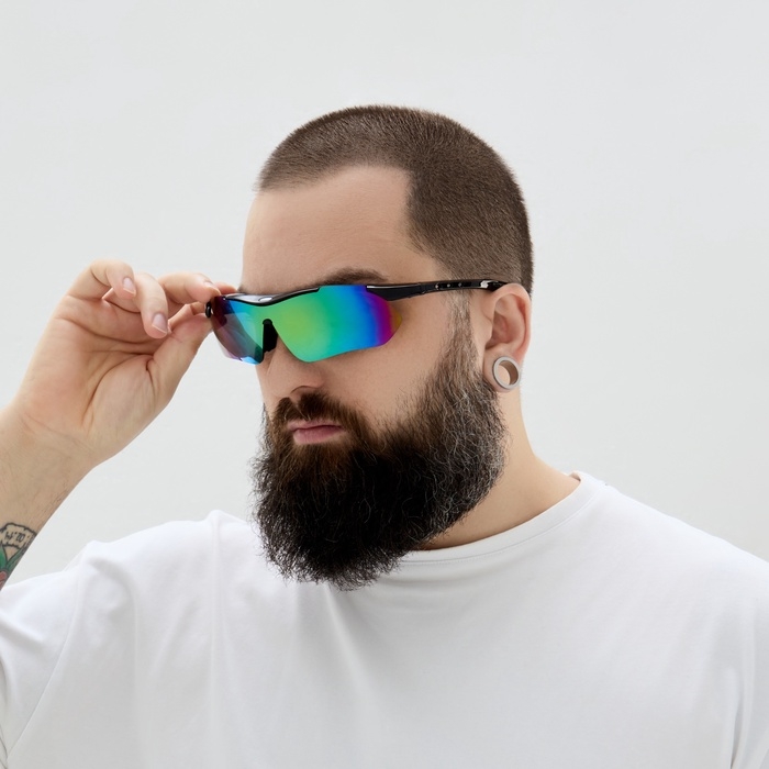 Очки солнечные спортивные велосипедные, uv 400, дужка 11.7 см, ширина 16.5 см Очки солнечные спортивные велосипедные, uv 400, дужка 11.7 см, ширина 16.5 см