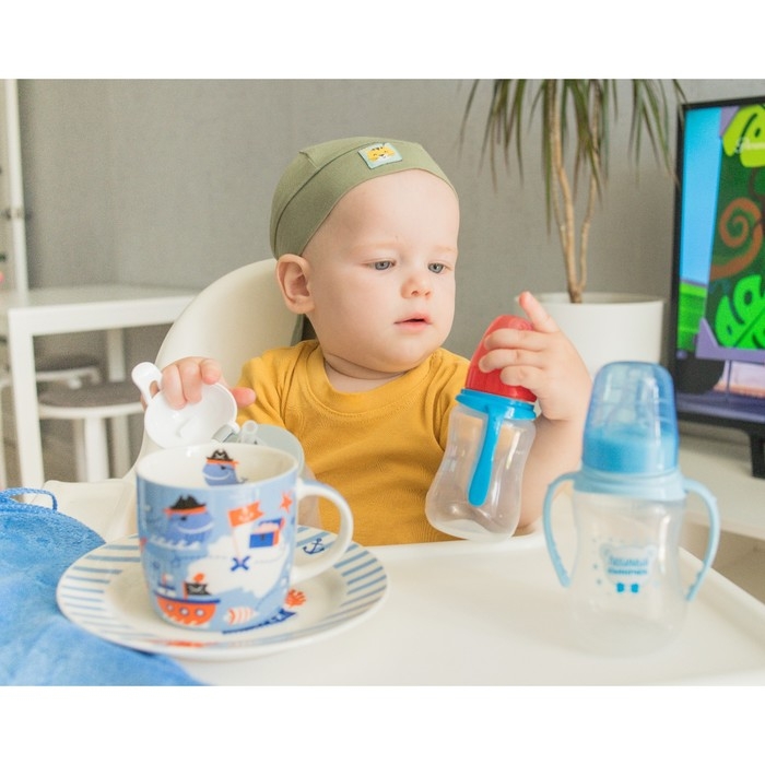 Бутылочка для кормления «Люблю маму и папу», классическое горло, 150 мл., от 0 мес., приталенная, с ручками Бутылочка для кормления «Люблю маму и папу», классическое горло, 150 мл., от 0 мес., приталенная, с ручками