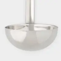 Половник сварной, 180 мл, 35&times;9 см, толщина стали 1.5 мм, нержавеющая сталь, серебристый