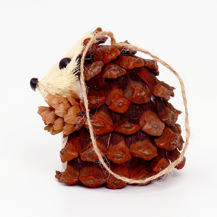 Декоративная подвеска «Ёжик из природных материалов», 6×7×9 см Декоративная подвеска «Ёжик из природных материалов», 6×7×9 см