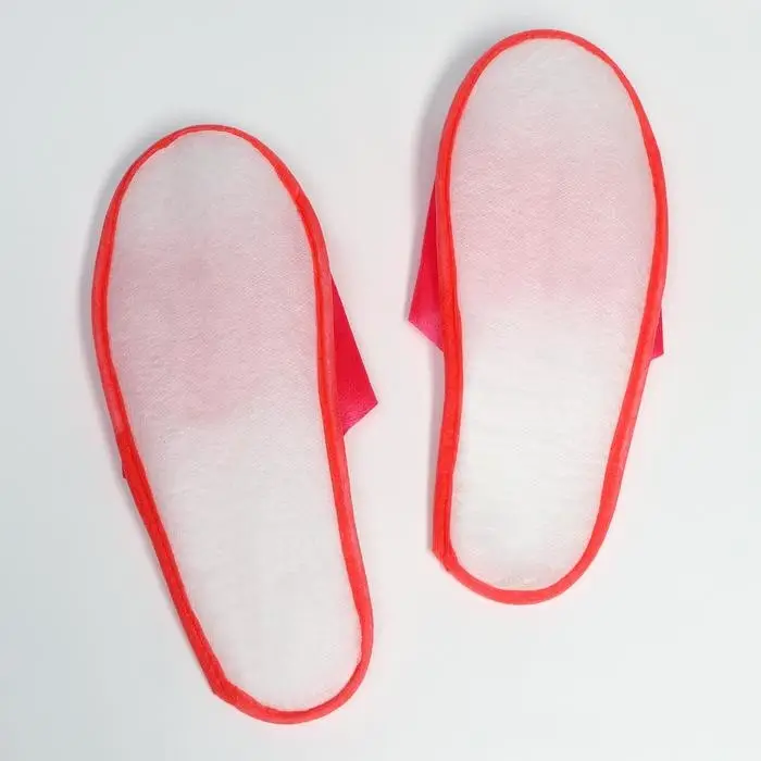 Тапочки из спанбонда  Тапочки из спанбонда "Эконом", подошва 4мм., розовые, 38-39 р.