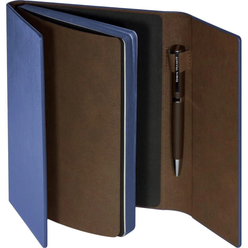 Ежедневник недатированный А5, 176л, с магн. клапаном, WALTZ, синий 3-543/01