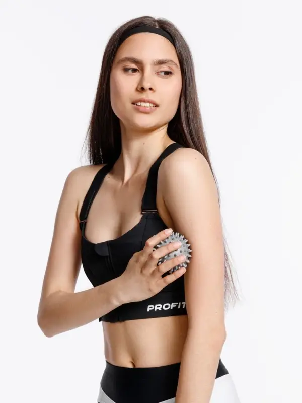 Набор массажных мячей для MФР Relaxify, черный с серым