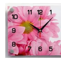 Часы настенные: Цветы, бесшумные, 20&times;26 см