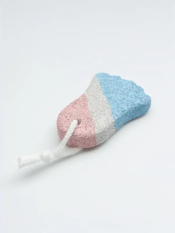 Пемза для педикюра «Ступня», с подвесом, 9×6 см, в коробке, разноцветная