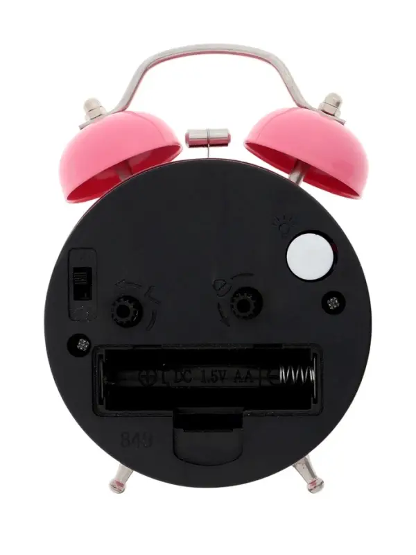 Часы - будильник настольные Часы - будильник настольные "Классика", дискретный ход, 12 х 8.5 см, АА, розовые