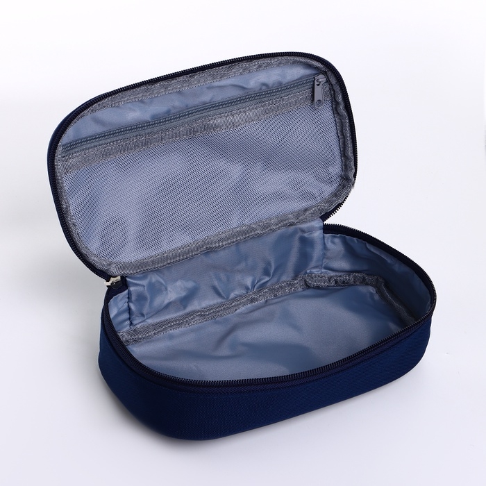 Косметичка на молнии, цвет синий Косметичка на молнии, цвет синий