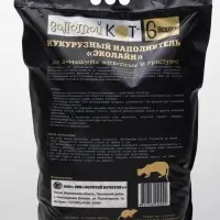 Наполнитель кукурузный "Золотой кот", 6 л