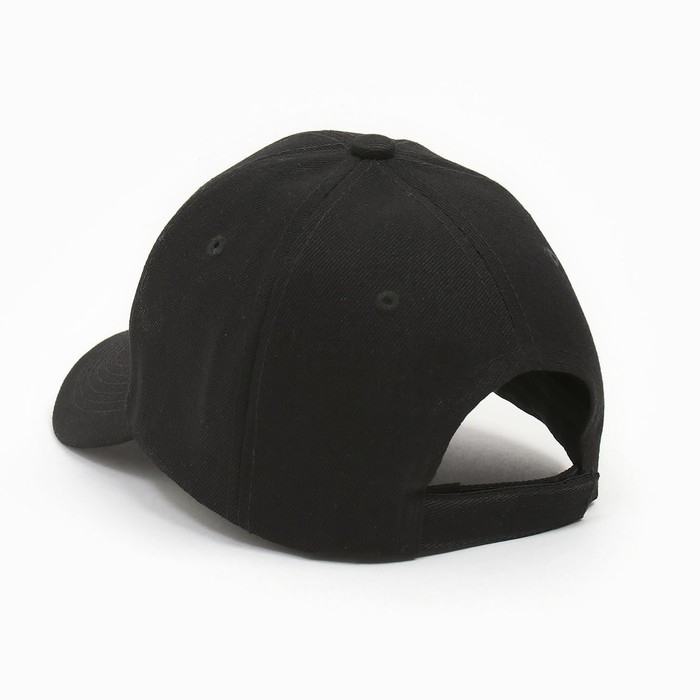 Бейсболка, цвет чёрный, размер 56-58 Бейсболка, цвет чёрный, размер 56-58