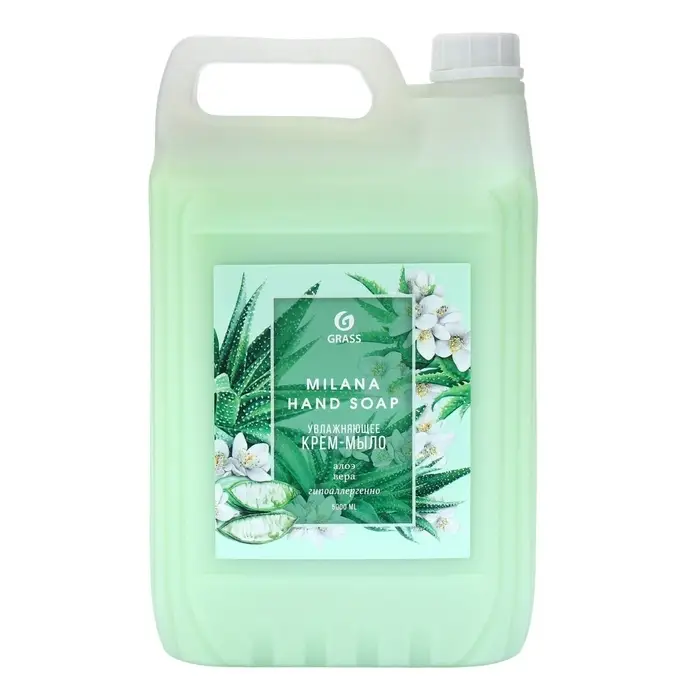 Жидкое крем-мыло Grass Milana, &laquo;Алоэ вера&raquo;, 5 л