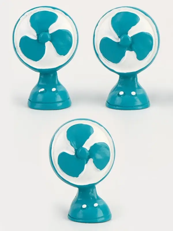 Миниатюра кукольная &laquo;Вентилятор&raquo;, набор 3 шт., размер 1 шт. &mdash; 2&times;1&times;2.5 см