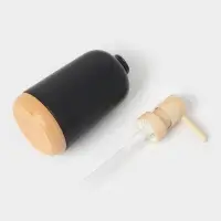 Аксессуары для ванной &laquo;Эко&raquo;, 4 предмета, мыльница, дозатор для мыла, 2 стакана, чёрные