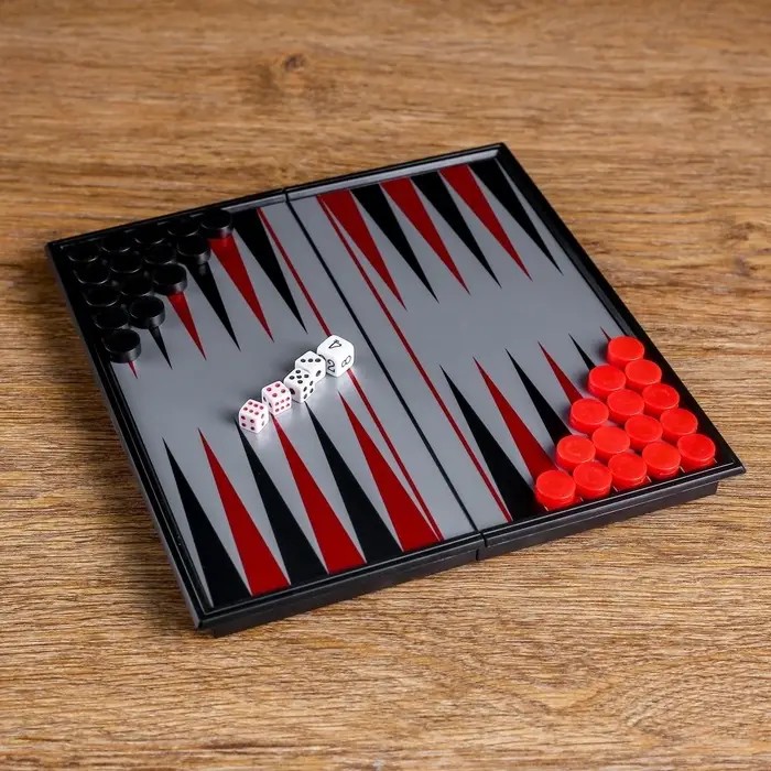 Нарды магнитные, поле 20&times;20 см, в коробке