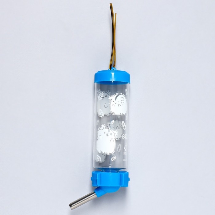 Поилка для грызунов «Хомячки» 125 мл, 12.5х4.5 см, микс цветов Поилка для грызунов «Хомячки» 125 мл, 12.5х4.5 см, микс цветов