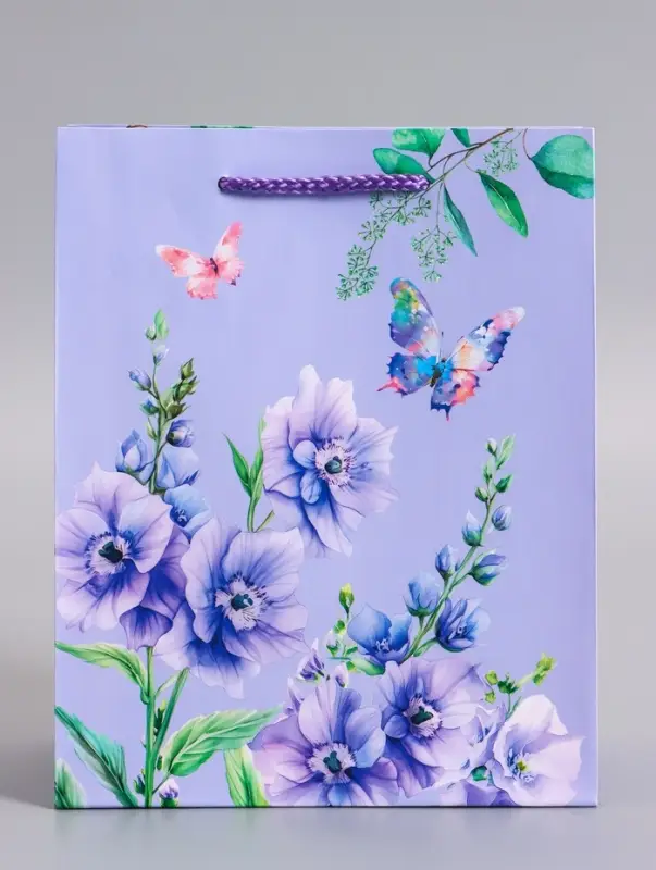 Пакет подарочный ламинированный &laquo;Цветочная радость&raquo;, 18&times;22.3&times;10 см