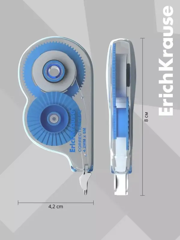 Корректирующая лента 4.2 мм &times; 5 м, ErichKrause Arctic white, супер-белая, европодвес