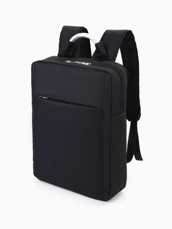 Рюкзак городской на молнии, наружный карман, размер 29&times;11&times;43 см, чёрный