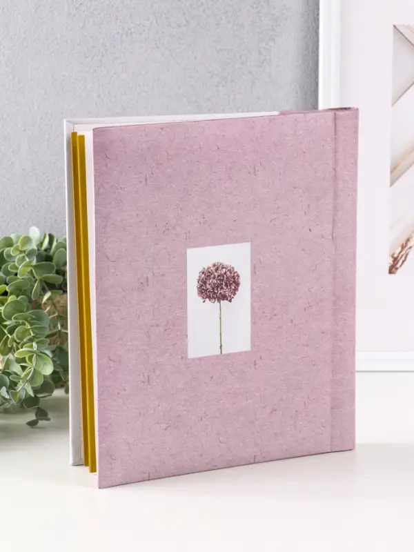 Фотоальбом 10 магнитных листов "Цветок"  23X28см, пер-т внутр.спираль