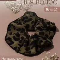 Резинка для волос QF &laquo;Орбита гранд&raquo;, лео принт, 16 см