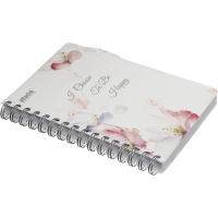 Бизнес-тетрадь А5,140л,кл,сп,пласт Attache Selection Flower Dreams I Choose