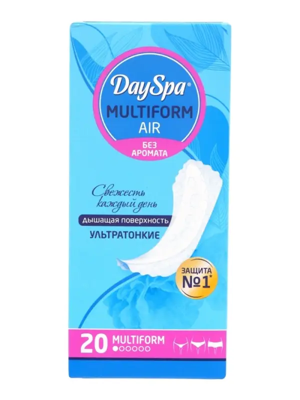 Прокладки ежедневные Day Spa, мультиформ Air, без запаха, нормал, 20 шт.