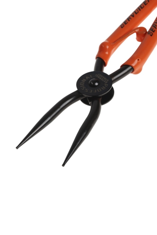 Съемник внешних стопорных колец ТУНДРА, удлиненные прямые губки на разжим, 190 мм Съемник внешних стопорных колец ТУНДРА, удлиненные прямые губки на разжим, 190 мм