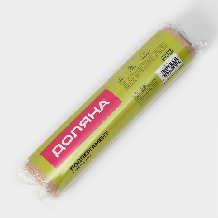 Подпергамент марка «П», пергамент для выпечки Доляна, 30 см х 50 м, 45 гр/м2 Подпергамент марка «П», пергамент для выпечки Доляна, 30 см х 50 м, 45 гр/м2