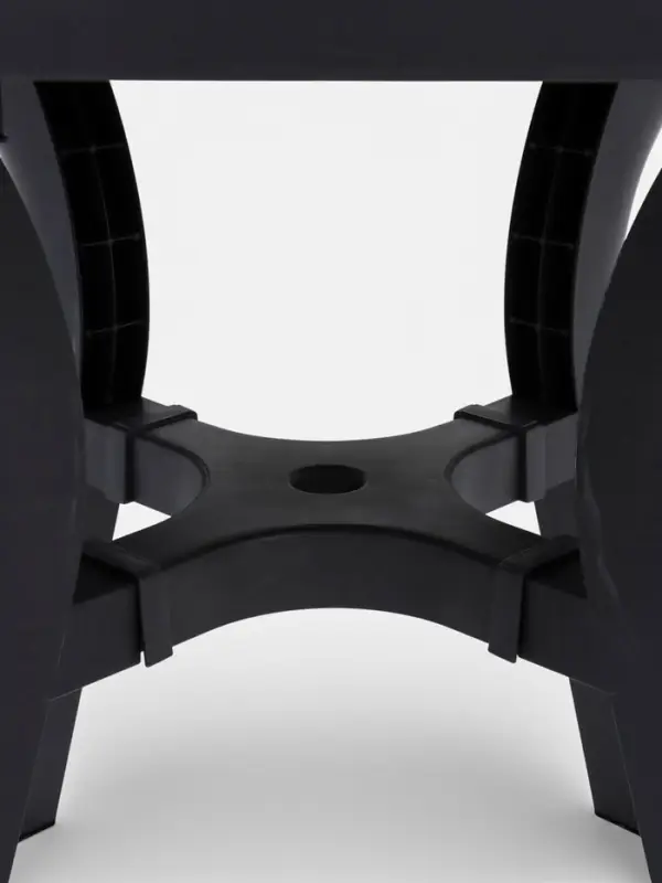 Стол садовый &laquo;Атлант&raquo;, 80&times;80&times;76.5 см, квадратный, пластиковый, цвет графитовый