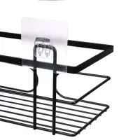 VETTA Полка настенная, прямоугольная, металл, 24x14x10 см, черный