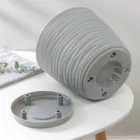 Горшок для цветов с поддоном &laquo;Дюна&raquo;, 5.5 л, пластиковый, серый