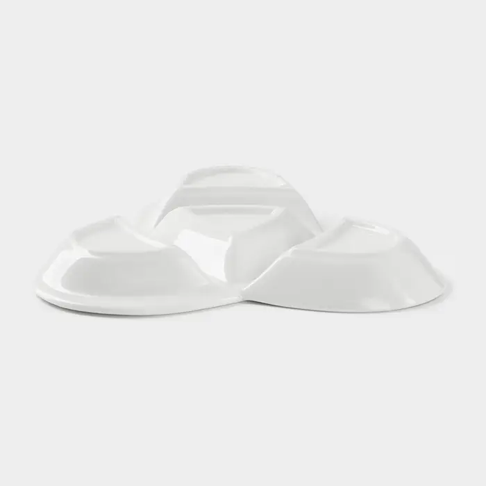 Менажница керамическая 4 ячейки &laquo;Трикветр&raquo;, 21&times;2.5 см