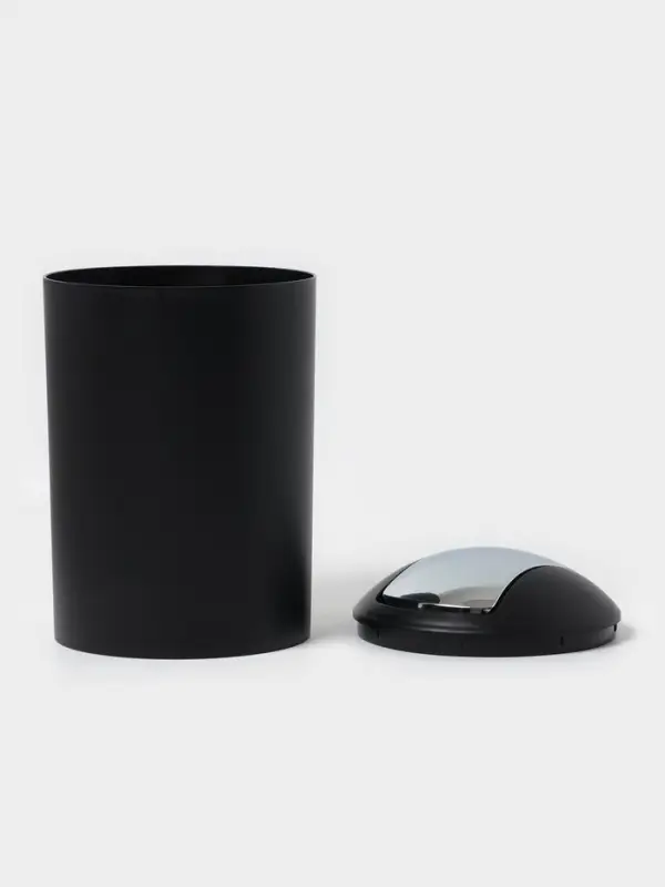 Аксессуары для ванной SAVANNA &laquo;Сильва&raquo;, 6 предметов, дозатор, мыльница, 2 стакана, ёршик, ведро, чёрные