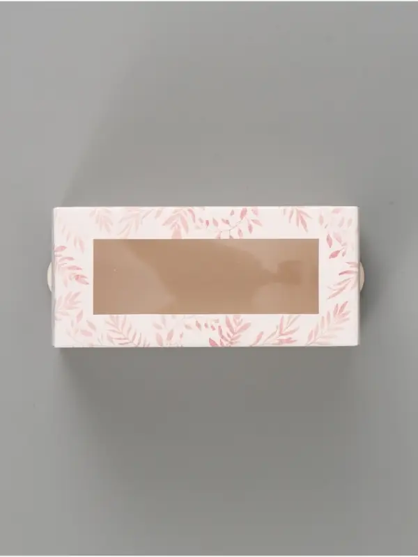 Коробка подарочная с окном &laquo;С любовью&raquo;, 12&times;5.5&times;5.5 см, самосборная