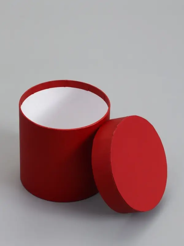 Набор шляпных коробок  4 в 1 "Вишневый", 18 &times; 18 ‒14 &times; 14 см