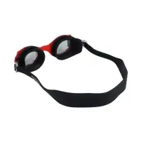 Очки для плавания детские ONLYTOP, беруши, цвет чёрный