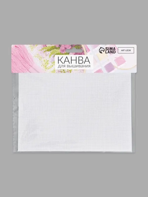 Канва для вышивания №18, 30&times;20 см, белая