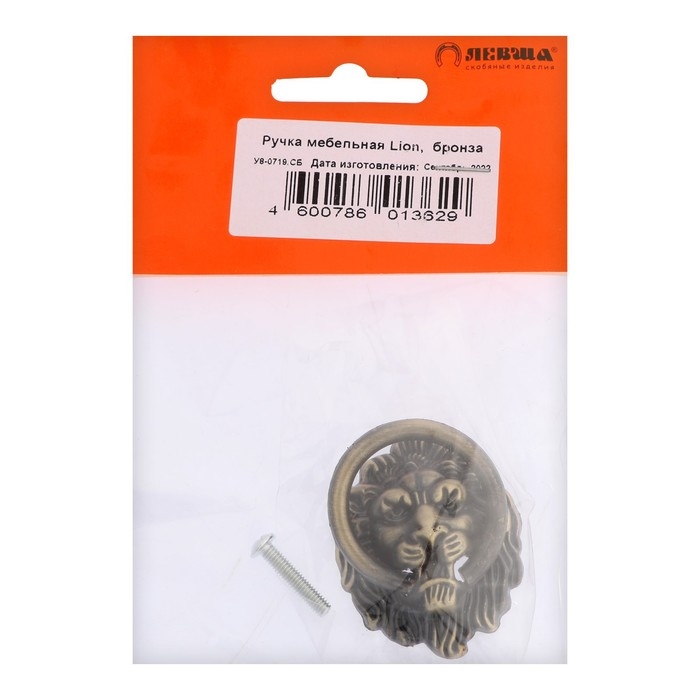 Ручка мебельная Lion,бронза Ручка мебельная Lion,бронза