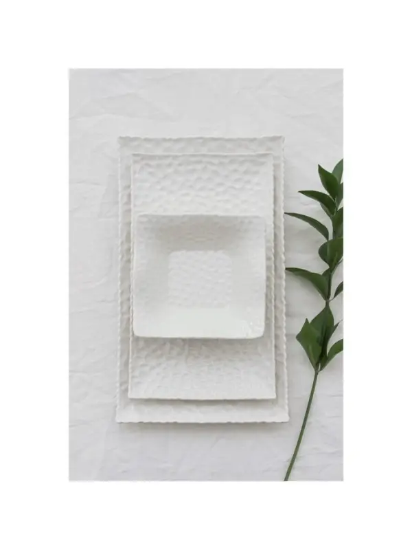 Блюдо сервировочное &laquo;Воздушность&raquo;, 30.5&times;17 см, керамика, белое