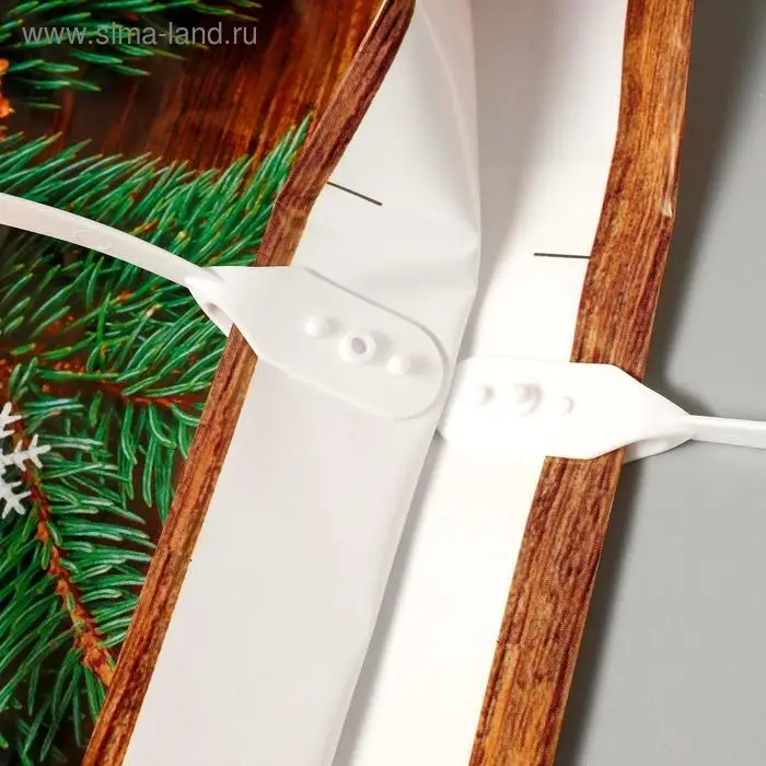 Пакет "Домашнее тепло", полиэтиленовый с пластиковой ручкой, 37х34см.